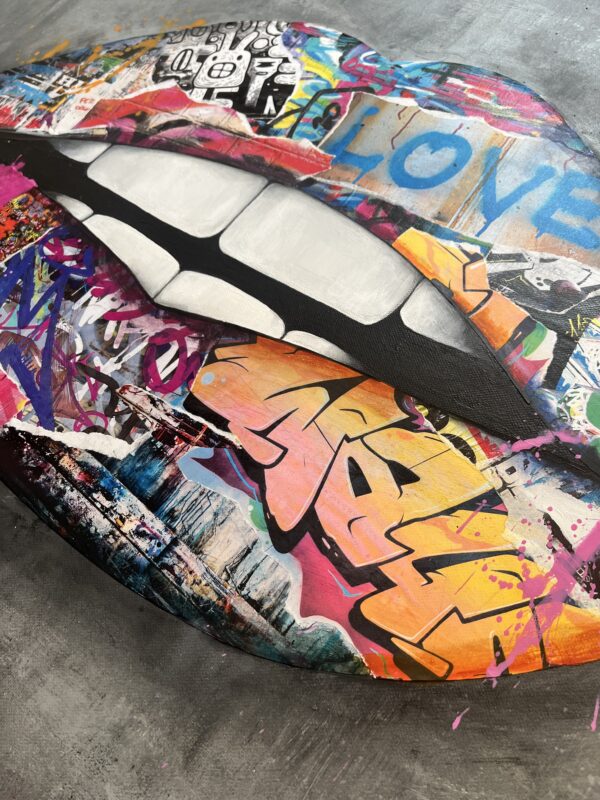 Graffiti Lips – SOLD - Image 2