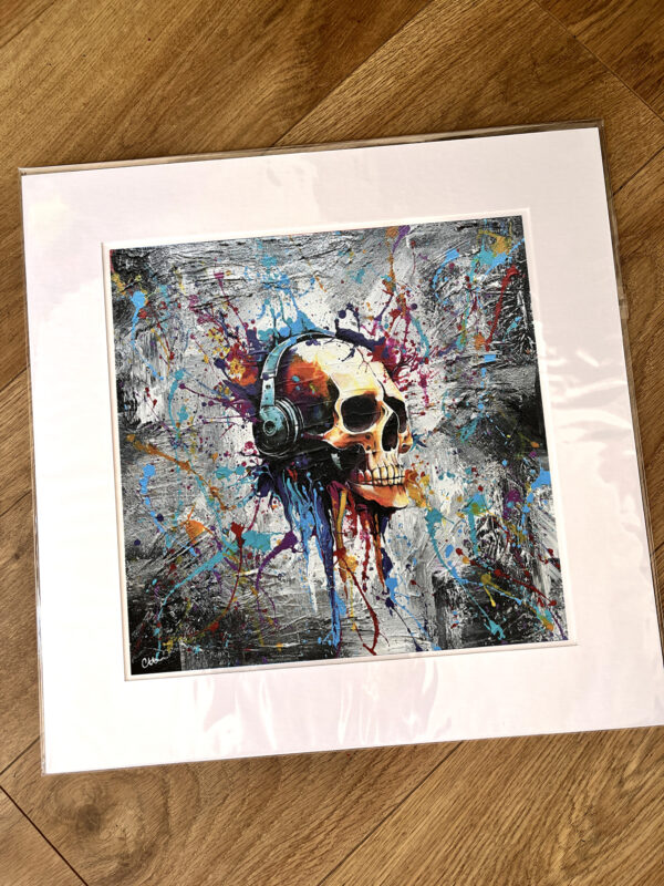 'DJ Bones' Wall Art Print - Image 2
