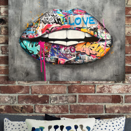 Graffiti Lips – SOLD