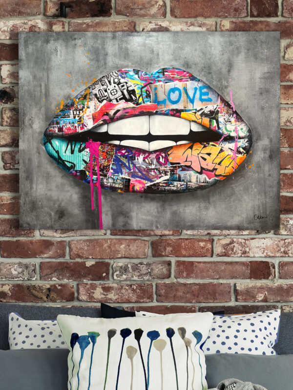 Graffiti Lips – SOLD
