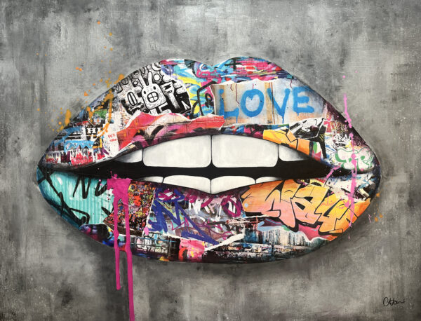 Graffiti Lips – SOLD - Image 3