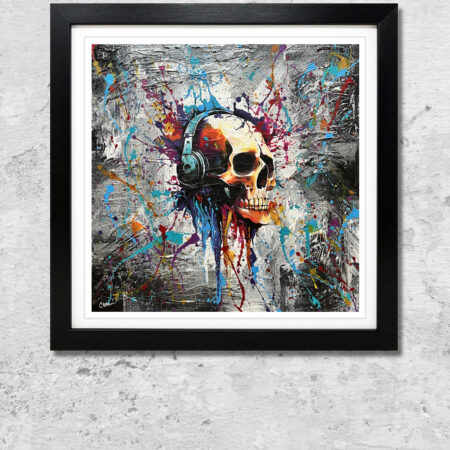 'DJ Bones' Wall Art Print