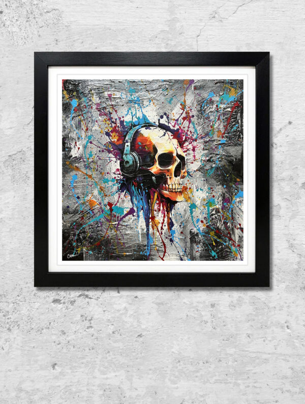 'DJ Bones' Wall Art Print